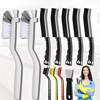 11 Pack Cleaning Brush Set for Kitchen and Bathroom Gap Crevice Stove Sink Window Track Household Cleaning Tools