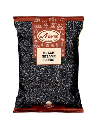 AIVA Black Sesame Seeds for Nutritious Dishes & Seasonings | Baking, Cooking & Healthy Recipes 2 LB