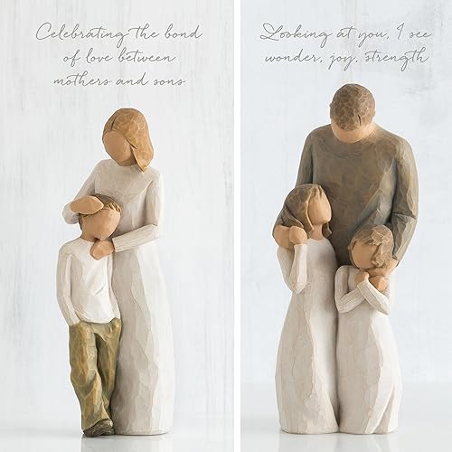 Miniatura 2 de Willow Tree Figura de madre e hijo más figura de My Girls, juego de 2 piezas esculpido pintado a mano