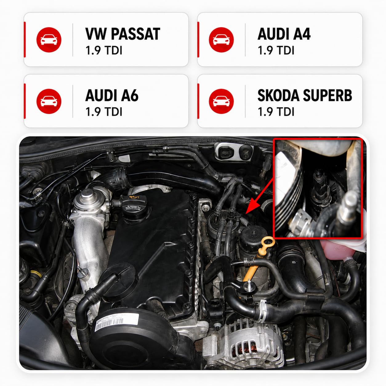 ChipPower Chip de Potencia PDd al coche para Volkswagen Multivan T5 Mk5 V 2.5 TDI 128 kW 174 CV 2003-2015 Tuning Box Diesel ChipBox Más Potencia del Coche y Menor Consumo de Combustible | ¡Hasta un 30% más de potencia para VW Diesel Inyector-Bomba! Montaj