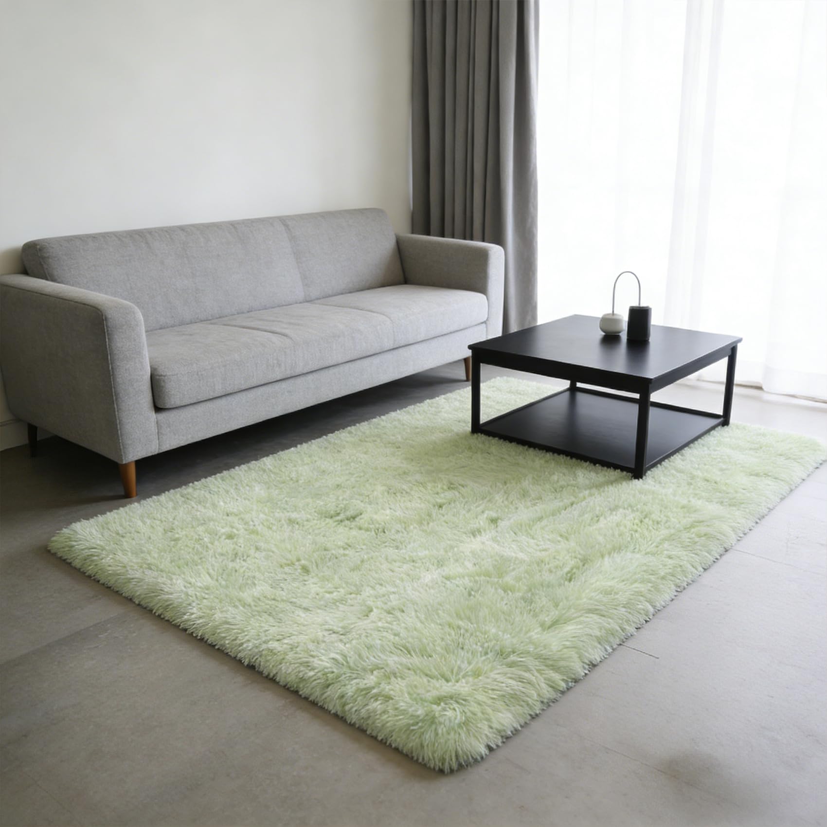 Tapis lavable et antidérapant 85 x 360 cm à poils longs