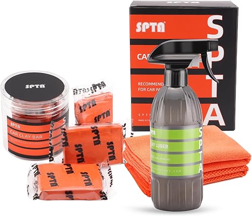 SPTA - Kit de lubricante sintético para barra de arcilla y lubricante, paquete de 3 unidades de 10.58 oz, barras de arcilla de servicio mediano que