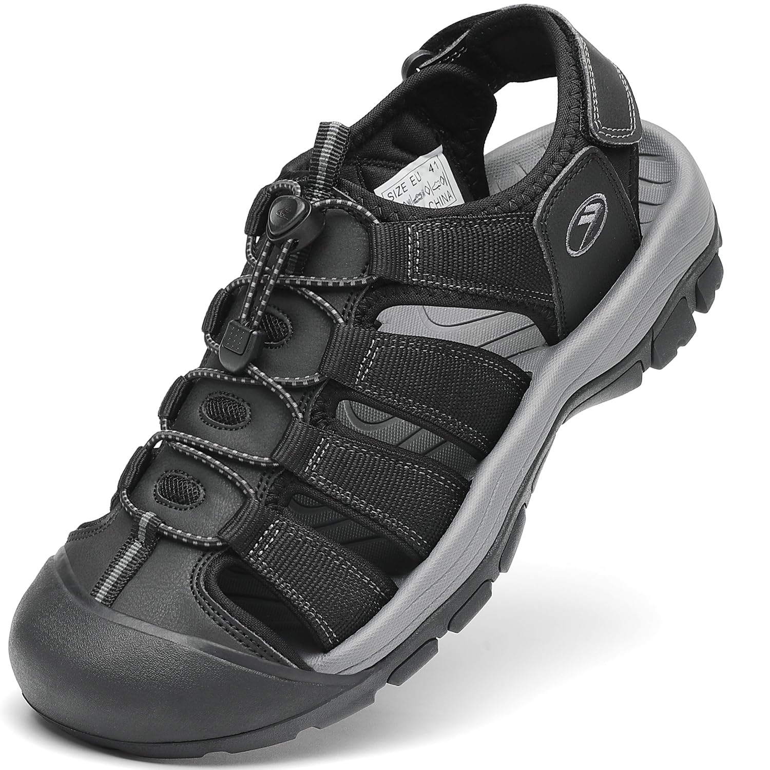 FLARUT Sandalen Herren Sommer Outdoorsandalen Trekkingsandalen Sportsandalen Geschlossene Zehe Wanderschuhe Strand Wandersandale Laufschuhe Lässige
