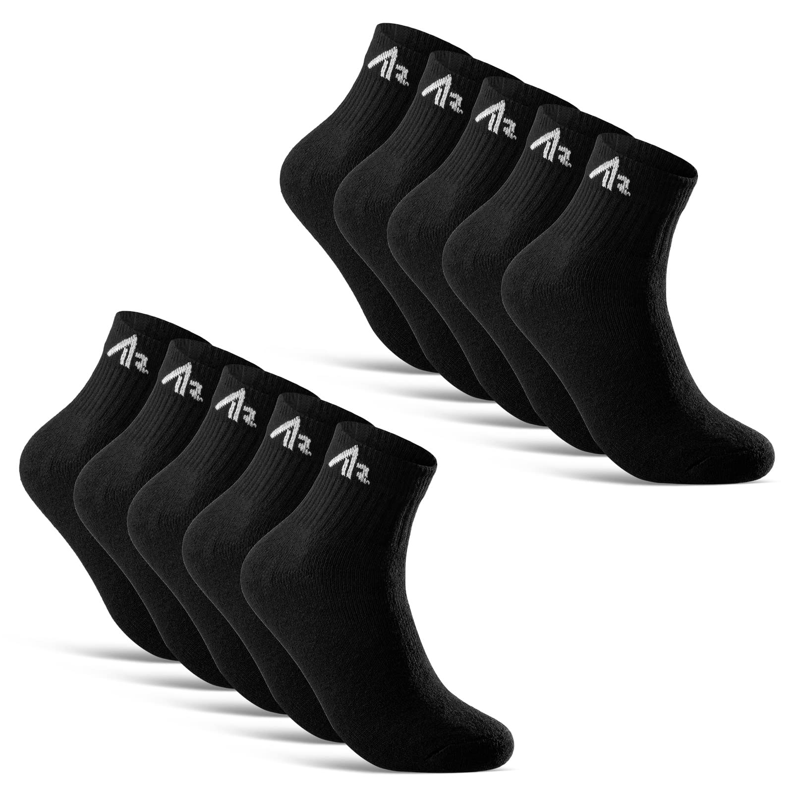 sockenkauf24 10 Paar i1R Sportsocken Tennissocken Herren Damen Baumwolle