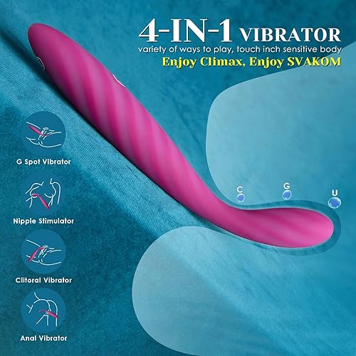 Miniatura 41 de SVAKOM - Vibrador Coco para punto G, orgasmo en 8 segundos, con forma de dedo, resistente al agua, para mujer, 25 modos de vibración, para clítoris