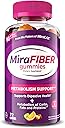 MiraFIBER Gummies from the Makers of MiraLAX, 8g of Daily Fiber Per Serving, Metabolism Support with B Vitamins, Gut Health for Men & Women, Prebiotic Fiber Gummies for Adults, Mixed Fruit Flavor 72Ct