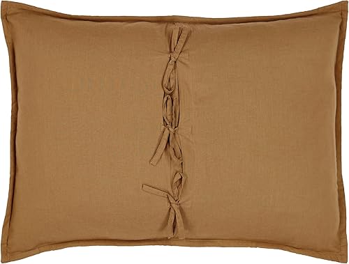 Miniatura 10 de VHC Brands Stratton Primitive King - Funda de algodón con apliques de estrella de algodón acolchado a mano, rectangular, decoración para dormitorio