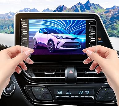 dsdfgh for 2020 2022 2023 toyota chr screen protector c hr le xle limited accessories radio touch chr 2019 screen protector hd tempered glass anti scr