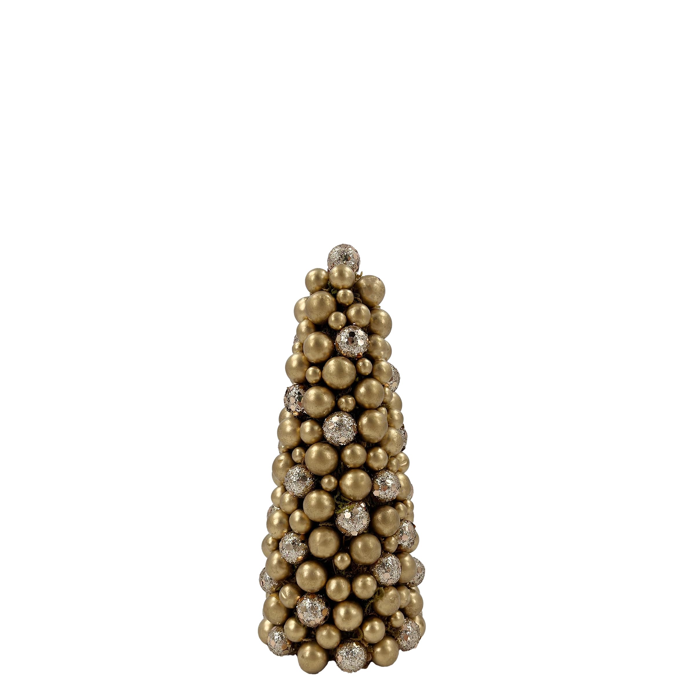 Christmas Magic Gold Baubles Christmas Decorated Tree, 8.5 cm x 20 cm Size