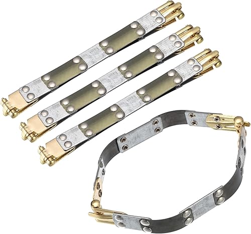 uxcell Marcos flexibles internos de metal, 6 piezas de 5.91 x 0.55 pulgadas, marco de bloqueo hexagonal de cierre de beso, accesorios de repuesto