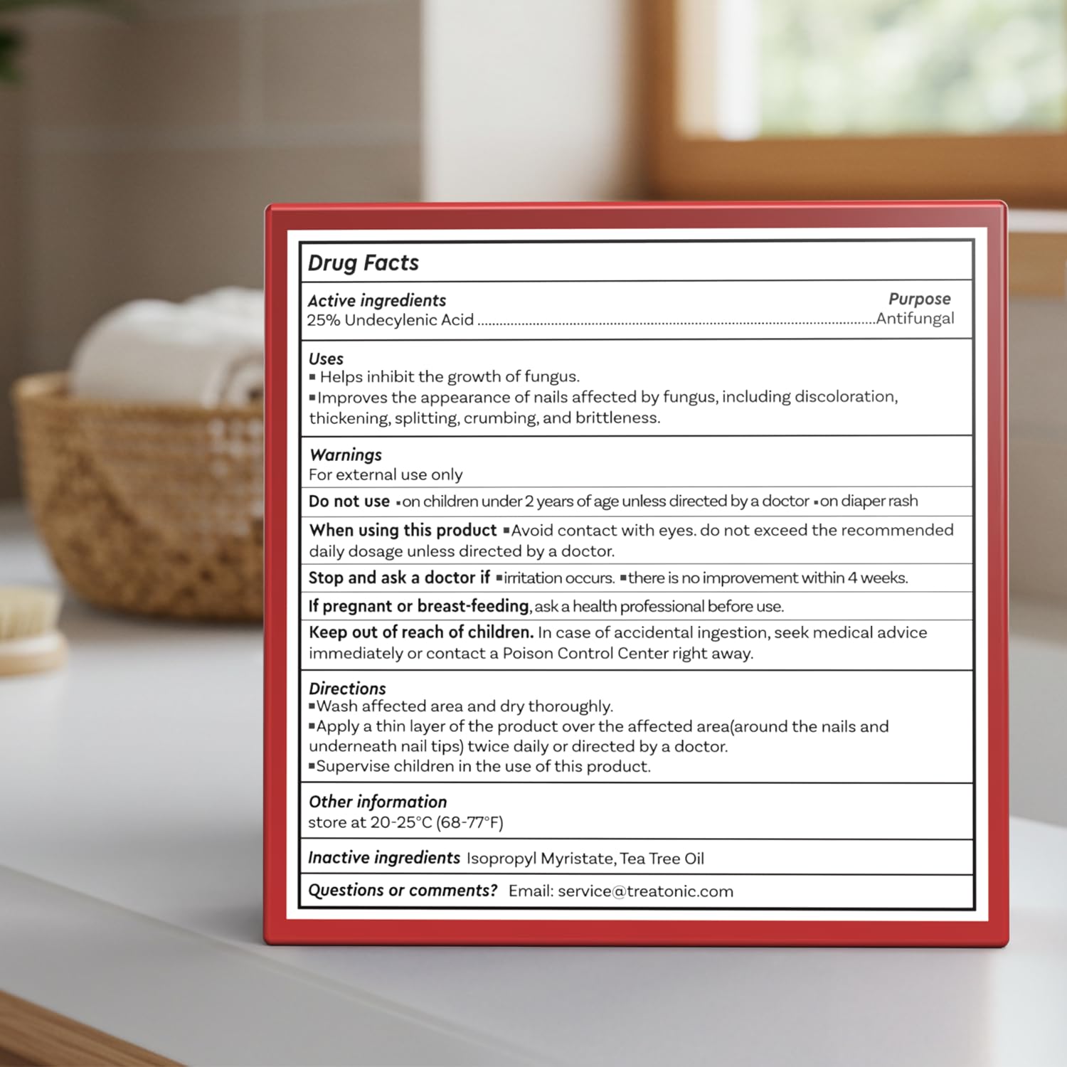 Treatonic Toenail Fungus Treatment Extra Strength: Antifungal Repair Solution with 25% Undecylenic Acid for Toe Nail Fungus Treatments - Restores Damaged & Discolored Nails Appearance - 2 Bottles - Image 8