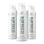 Biofreeze Professional Pain Relief Spray for Knee, Neck, Hip, Joint, Shoulder, & Simple Backache, Arthritis Pain Reliever, Sore Muscle Relief, Colorless Menthol Spray 4 Fl Oz (Pack of 3)
