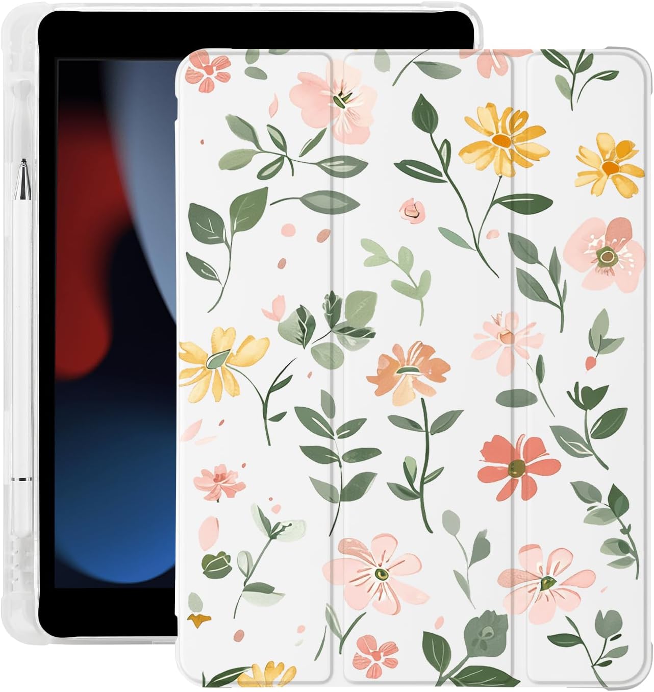 Cute Floral Leaves for iPad Pro 11 Inch Case M4 2024 (5th