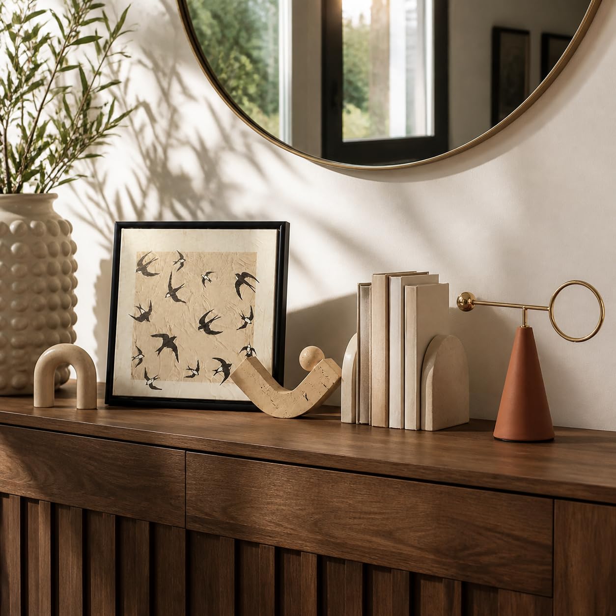 Objet Décoratif Composite Mid-