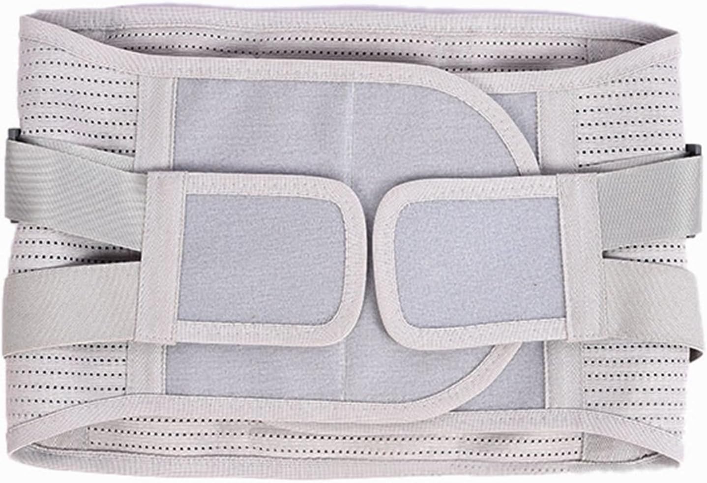 Lumbar Decompression Waist Support Belt Back Brace with 3 Waist Pads Lower Belt for Men Women Spinal Pain Relief Shaper Back Support Strap (Color : Black, Size : M/Medium)