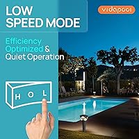 Vista 4 de In/Above Ground Pool Pump, Self Primming High Flow (Dual Speed, 1.5HP, 4750 GPH, 115V)