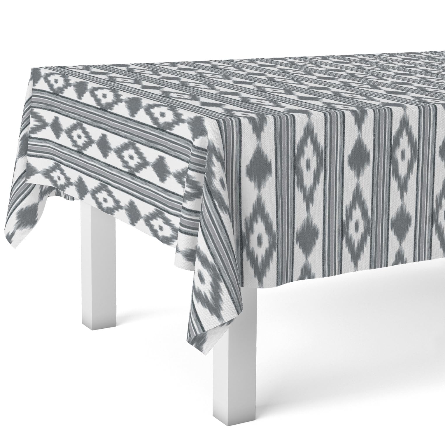Martina Home MALLORKI BLACK Oilcloth Tablecloth 260 x 140 cm