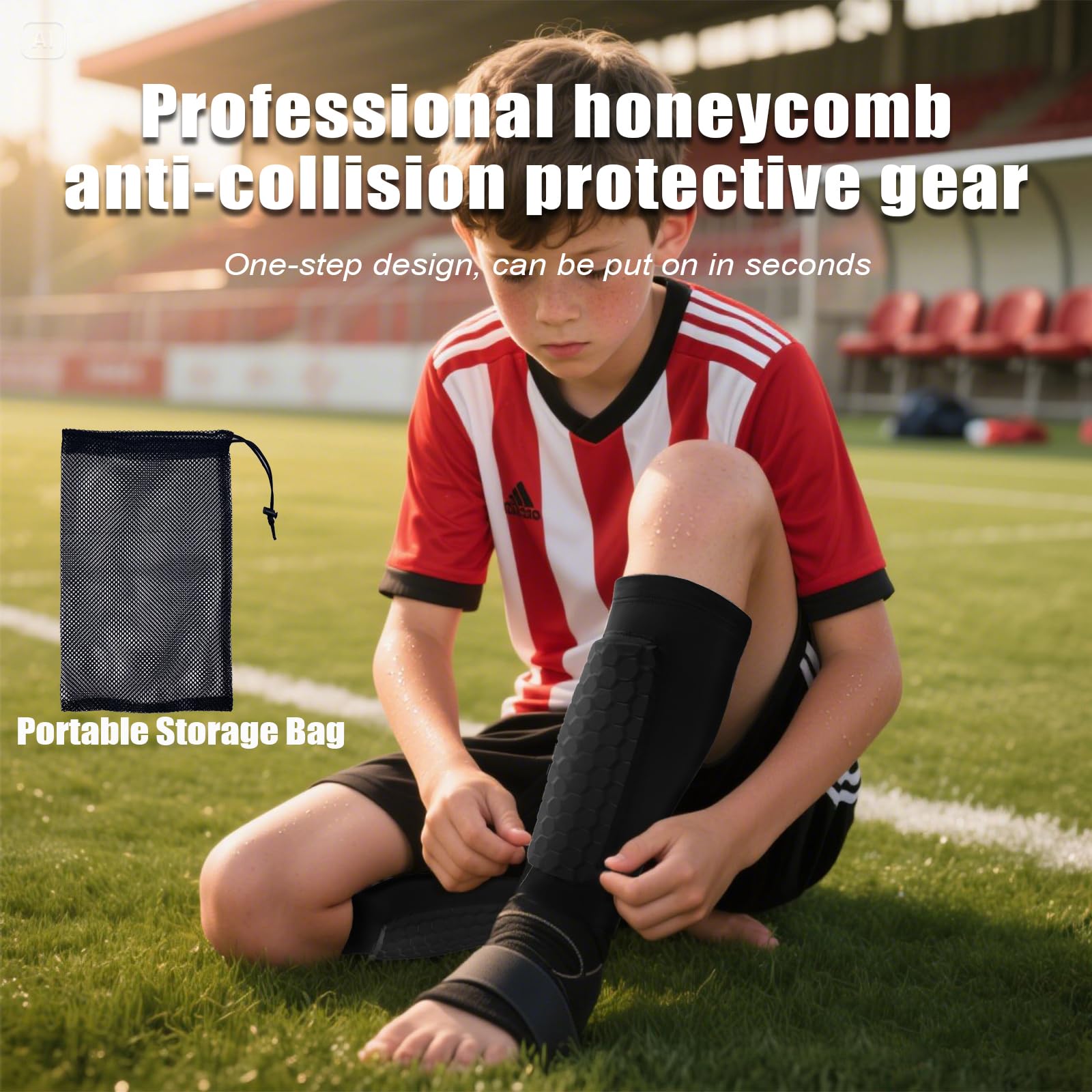 Espinilleras Futbol Niño, Transpirables & Antideslizantes, Espinilleras Niños, Jóvenes y Adultos, Espinilleras Ergonómicas, Protección Total