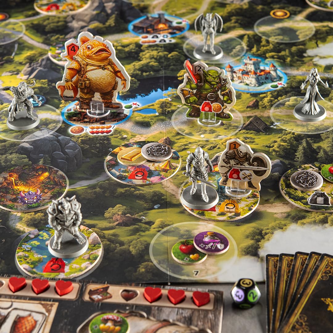 Lord of Loot, kooperatives Fantasy-Brettspiel, ab 14 Jahren, für 1–5 Spieler, 60–90 Minuten Spieldauer, auf Englisch und Deutsch