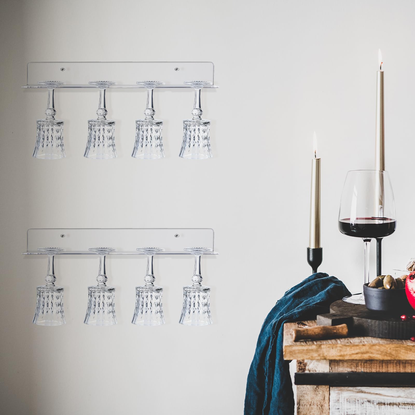 Acrylic Champagne Wine Rack - Display 16 Bottles -5 Acrylic Champagne Wine Rack - Display 16 Bottles -5