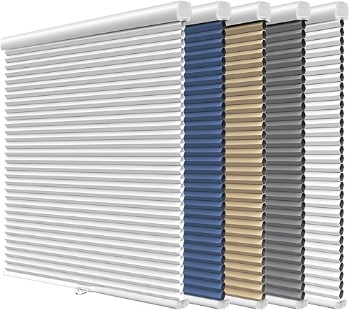 Vista 9 de Grandekor Cellular Shades Cordless, Honeycomb Blinds Blackout 29x64 Thermal Insulated, Pull Down Window Shade for Bedroom, Easy Lift & Lower Room