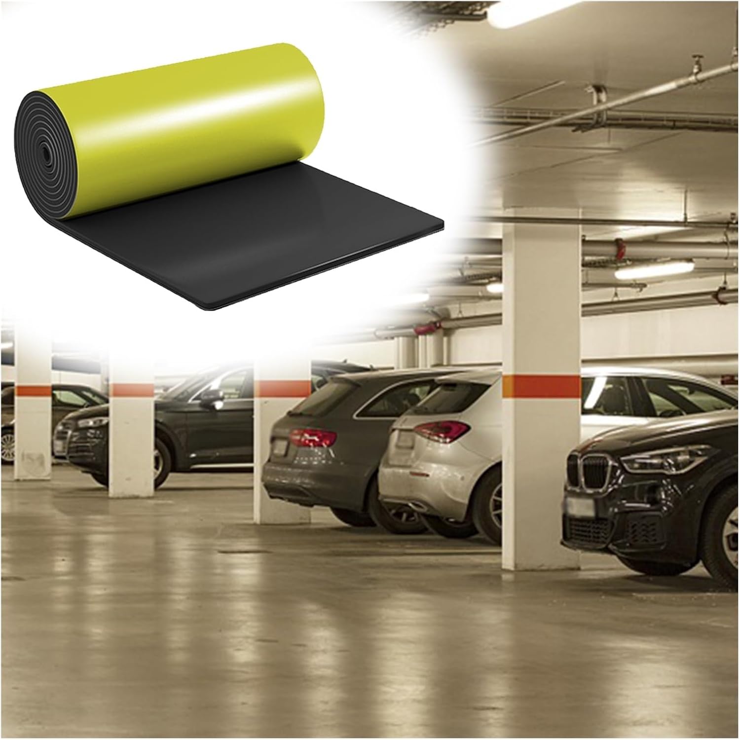 Garage Wall Protector - Yellow Thick 2cm Corner Cushions & Edge Bumpers for Parking Garages & Warehouses, 4m Durable Foam Safety Guard