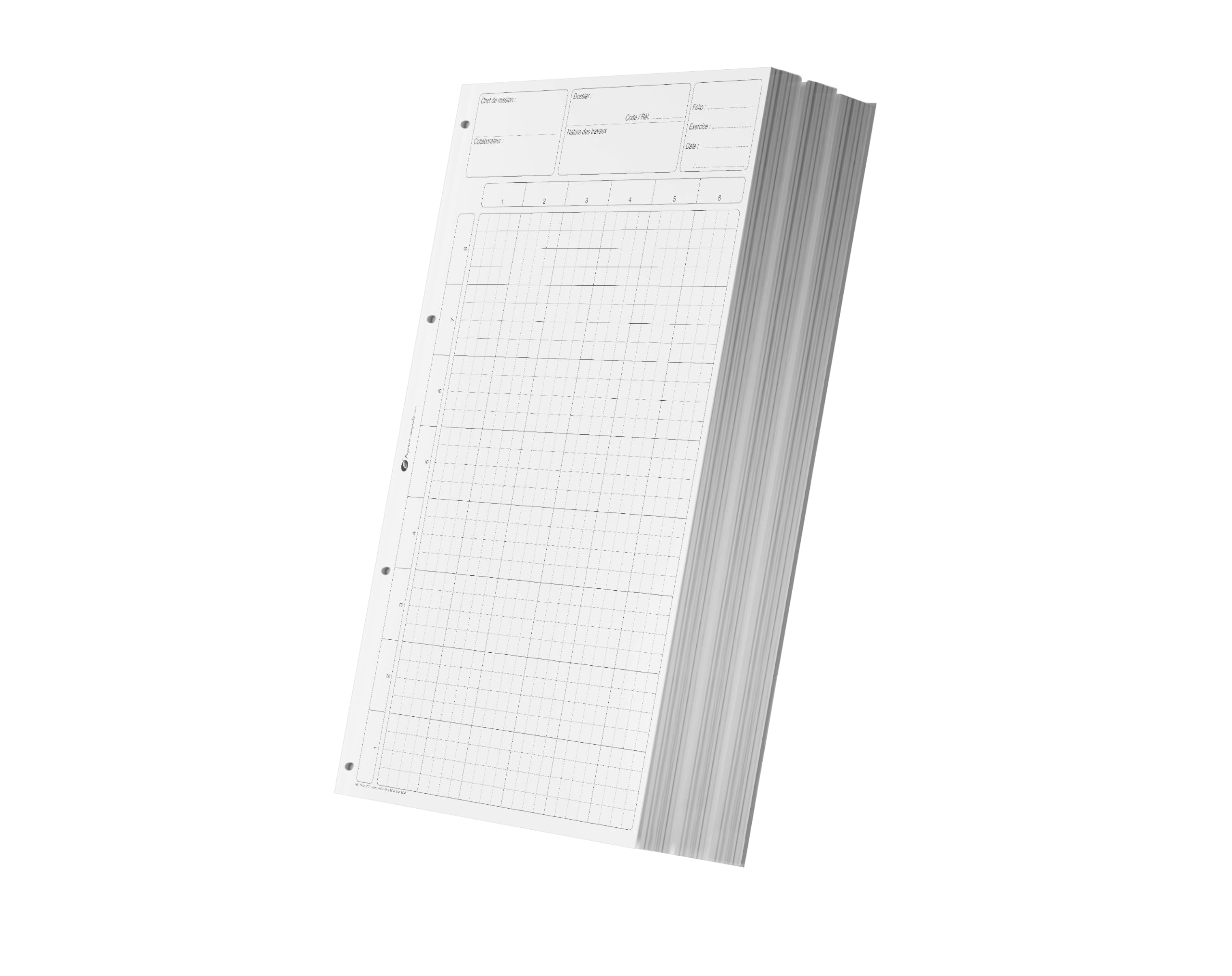 Bloc comptable Contrôle Interne - lot de 10 - blanc - 80 pages