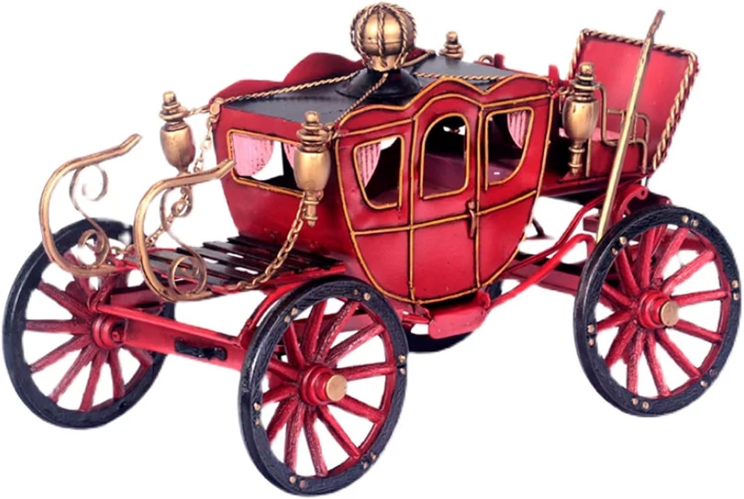 Iron Classic Car Model, Metal Decorative Figurine for Home and Office Creative Charming Desk Decor