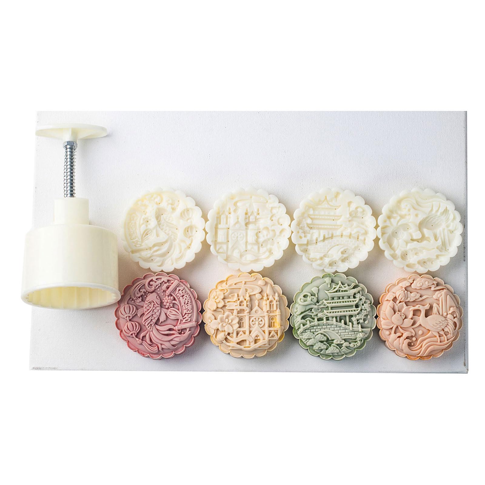 MALSSE Food Grade ABS Cakes Molds Cookie Stamps Traditional Chinese Pastries Kitchen Gadget Cake Decorating Tool ABS Baking Tool