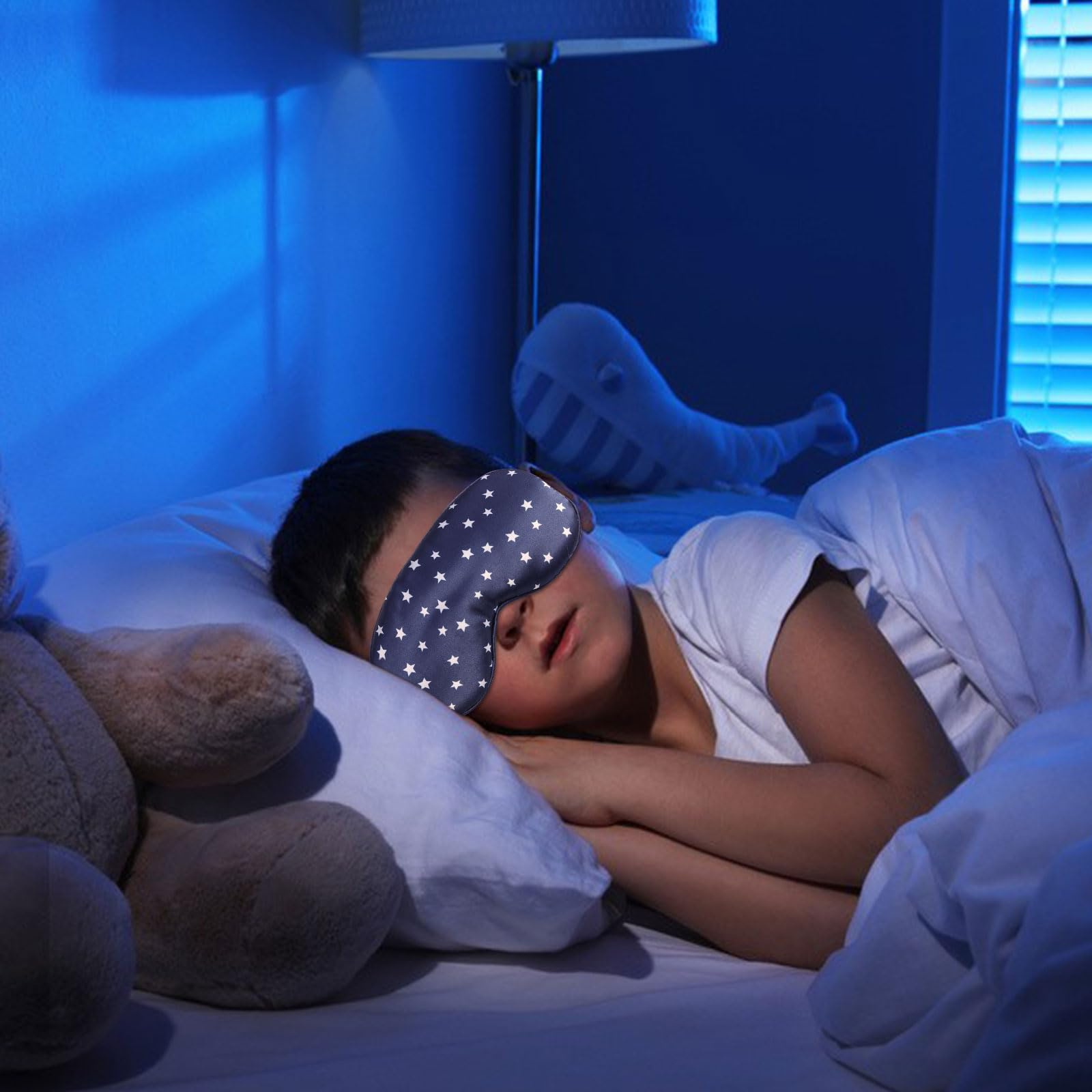 2 Mascherine Per Dormire In Seta Con Custodia - Morbide E Con Blocco Della Luce, Per Donna E Uomo - Confezione Da 2 (Nero) - 4