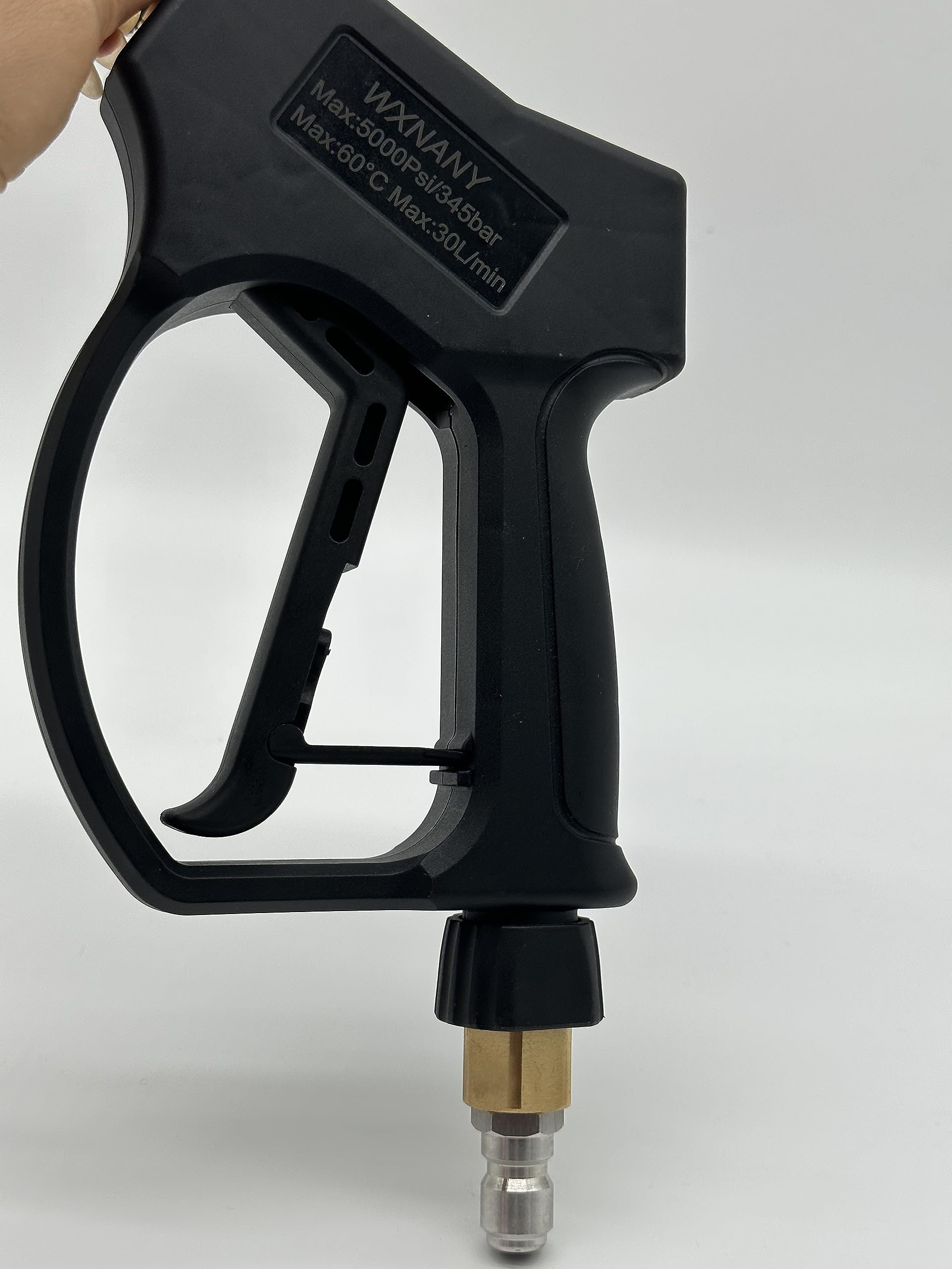 GDHXW Kurze Hochdruckreiniger-Pistole Mit Drehgelenk – 5 Düsen – 5000 PSI – Ergonomisch