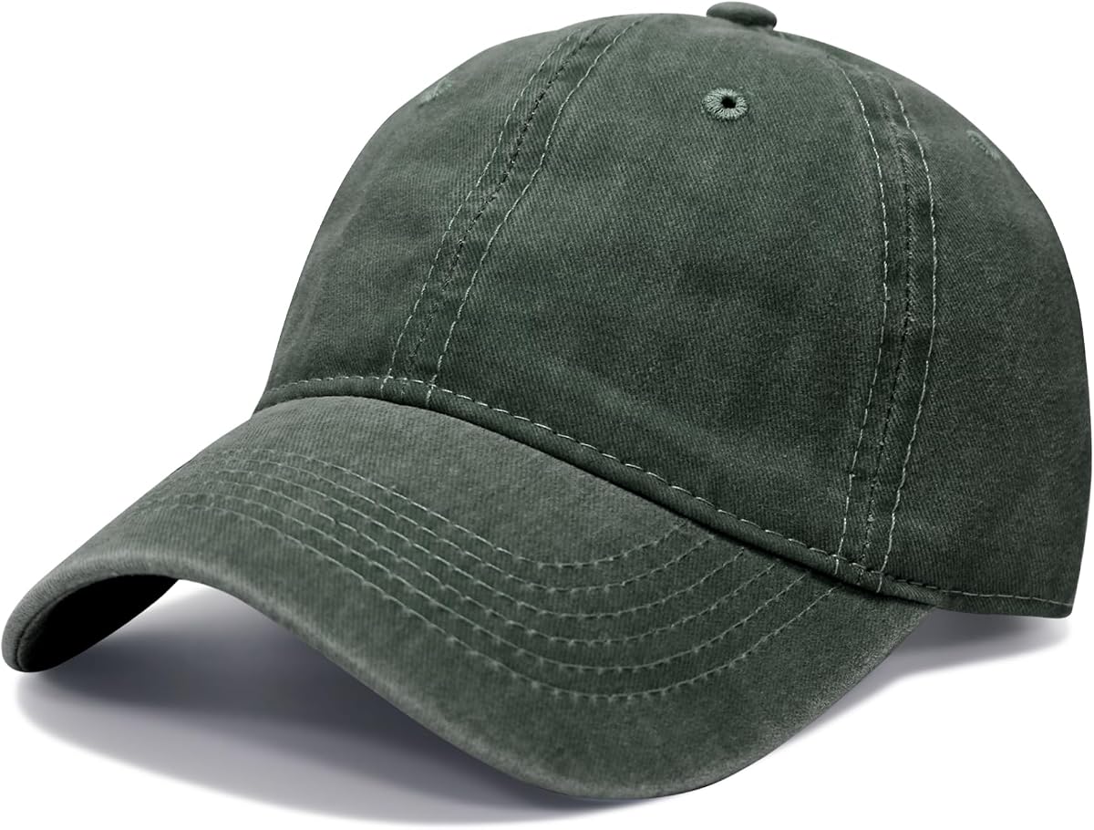 NPQQUAN Gorra de béisbol clásica original de perfil bajo, gorra de golf para papá, ajustable | Sombreros de algodón para hombres y mujeres, gorra lisa sin estructura, ideal para caminar, caminar, viajar, correr