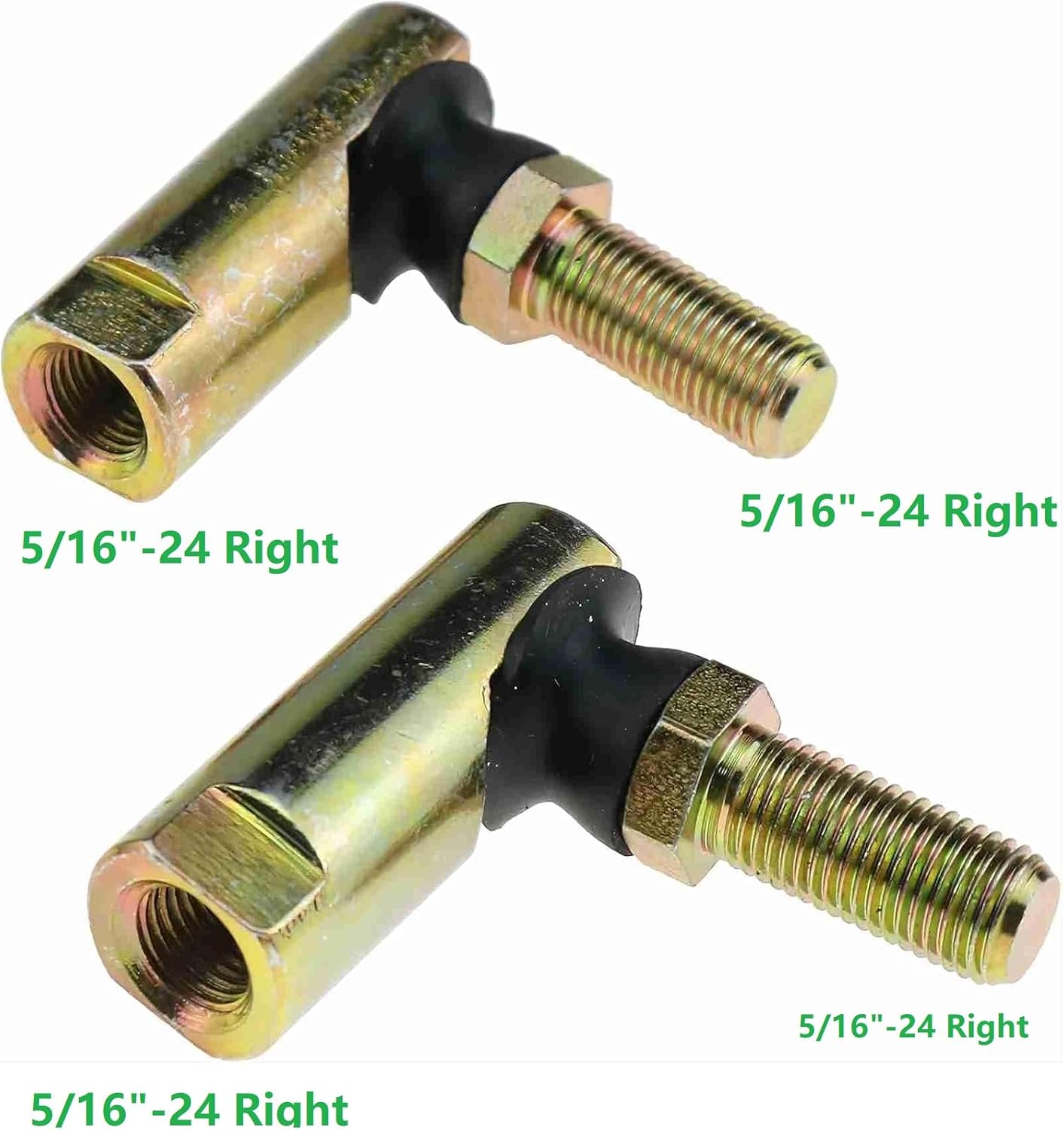 2PCS Steering Tie Rod Ends 5/16" x 24 For Grasshopper 265615 Mower