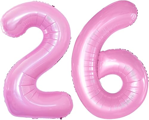 Miniatura 284 de GOER Globos con el número 40 para decoraciones de fiesta de cumpleaños número 40, globos de helio de aluminio jumbo de 42 pulgadas para 40