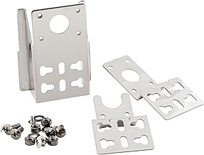 BBQ-Toro Universal Edelstahl Halter Set für Grillspieß Motor | Grillmotor Halterung für Drehspieß, Schweinegrill, Rotisserie | Grillzubehör für Gasgrill, Motorhalterung