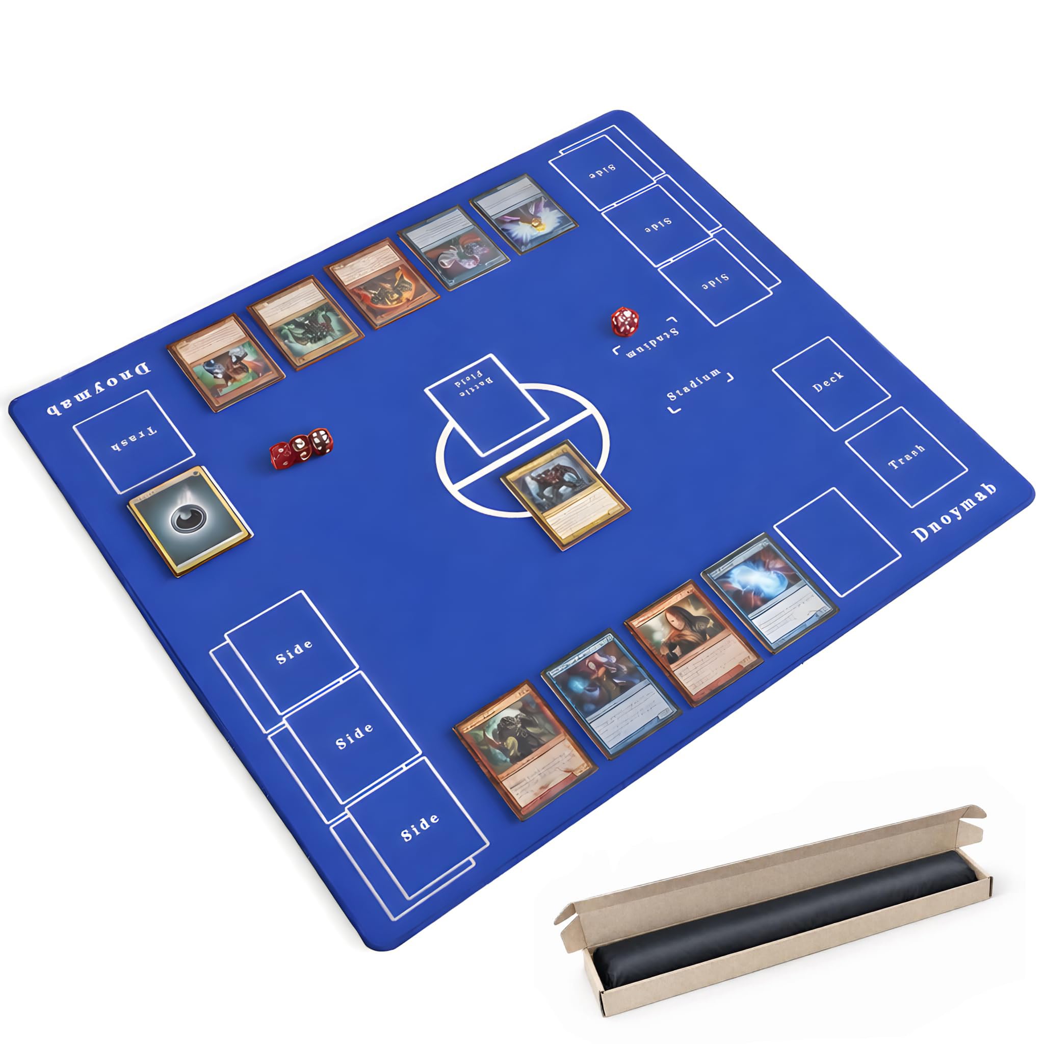 Amazon | Dnoymab フルサイズ プレイマット 60×60cm 折り目なし TCG