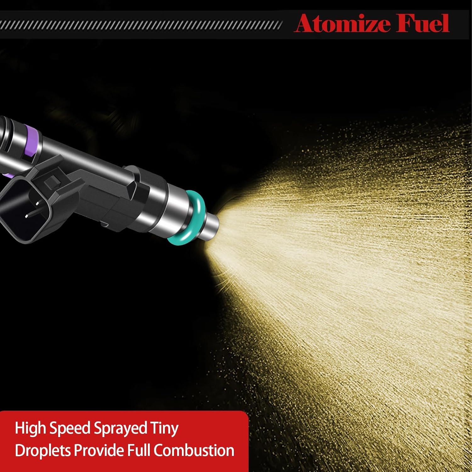 Fuel Injectors 0280158140 Set of 8 Compatible with Ford Expedition 2007-2008, for Lincoln Navigator 2007-2008 Automotive Injectors FJ1008