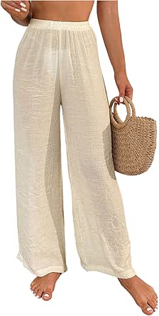 Womens Sleeveless Swimsuit Coverup Waffle Knit Swimwear Beach Cover Ups Twisted Mini Dress Beige Small