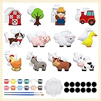 Vista 8 de Sinmoe 12 Kits de Pintura Bajo el Mar Artes y Manualidades Figuras de Animales Oceánicos de Cerámica Sin Pintar Hazlo Tú Mismo Kit para Pintar Tus