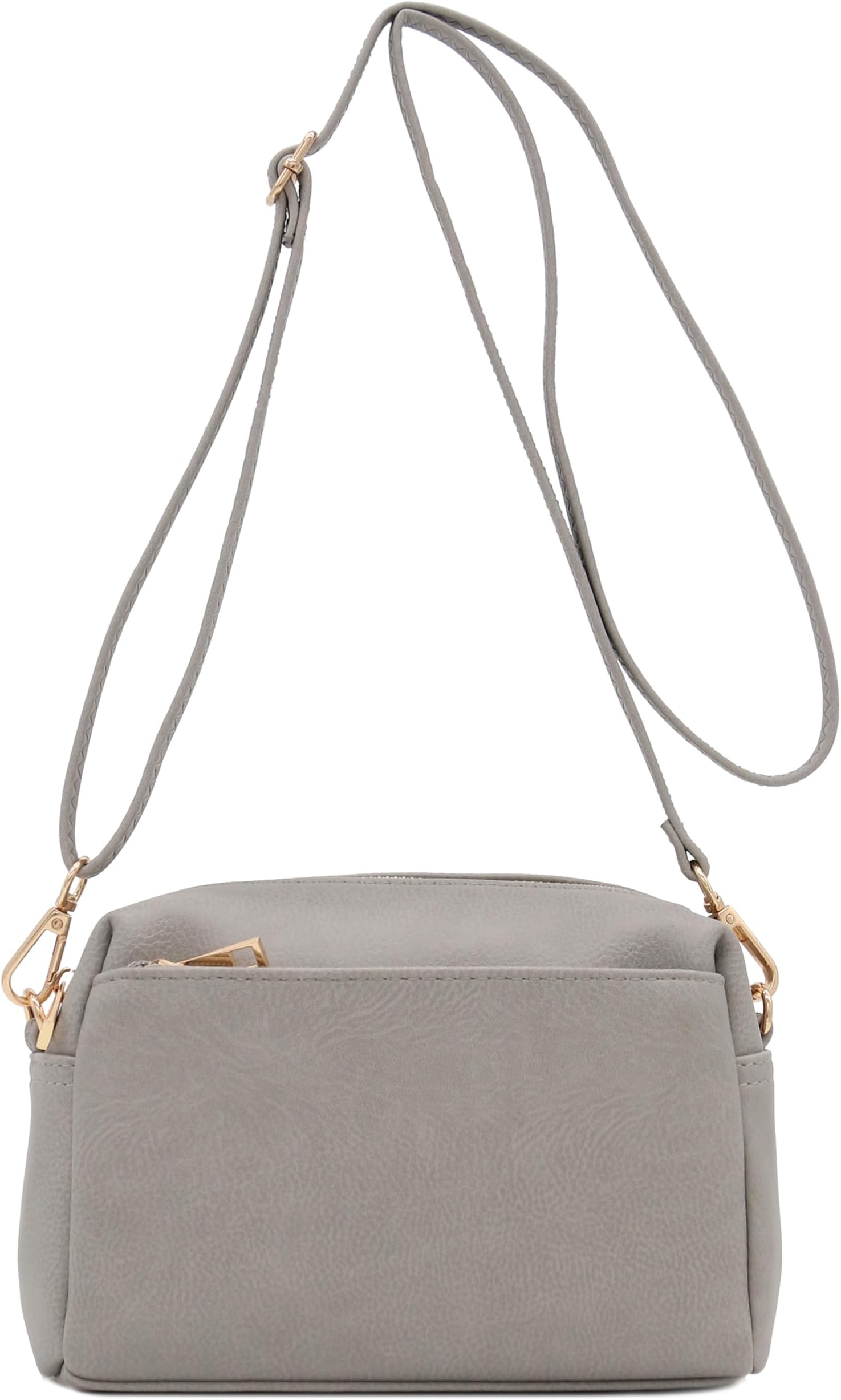 Triple Zip Small Crossbody Bag