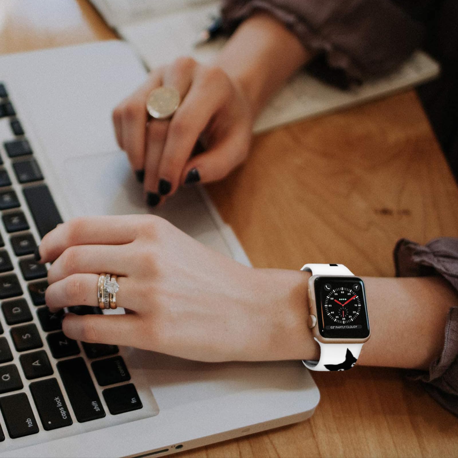Correas de reloj compatibles con Apple Watch Band de 38 mm, 40 mm, 41 mm, 42 mm, 44 mm, 45 mm, para mujeres y hombres, correa deportiva suave de silicona de repuesto para iWatch Series SE 10 9 8 7 6 5