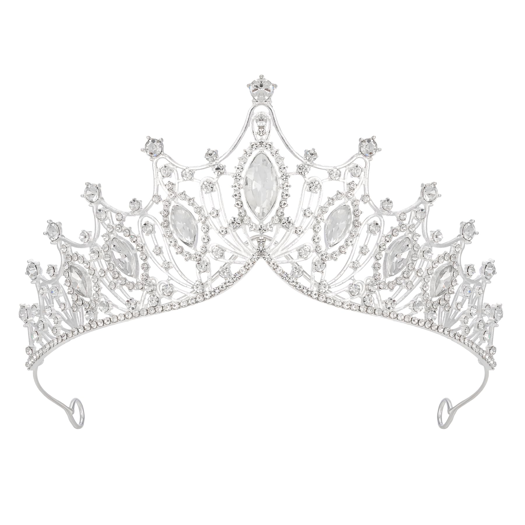 SWEETV Vintage Tiaras and Crowns for Women Queen Crown Costume Headpiece for Halloween Quinceanera Pageant PromRecycled Claim Standard 100