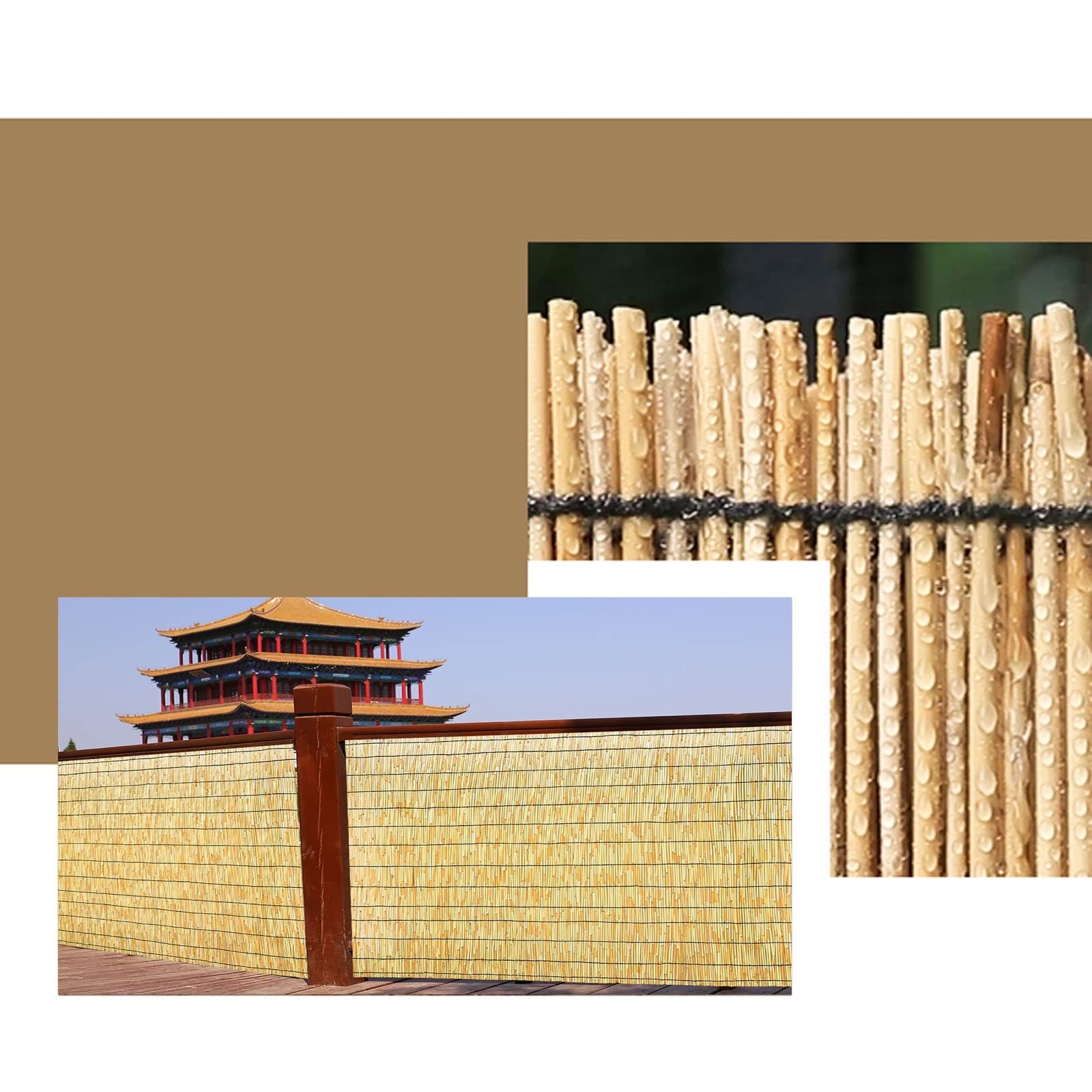 Natürlicher Schilfzaun Als Sichtschutz – Für Garten, Balkon & Terrasse