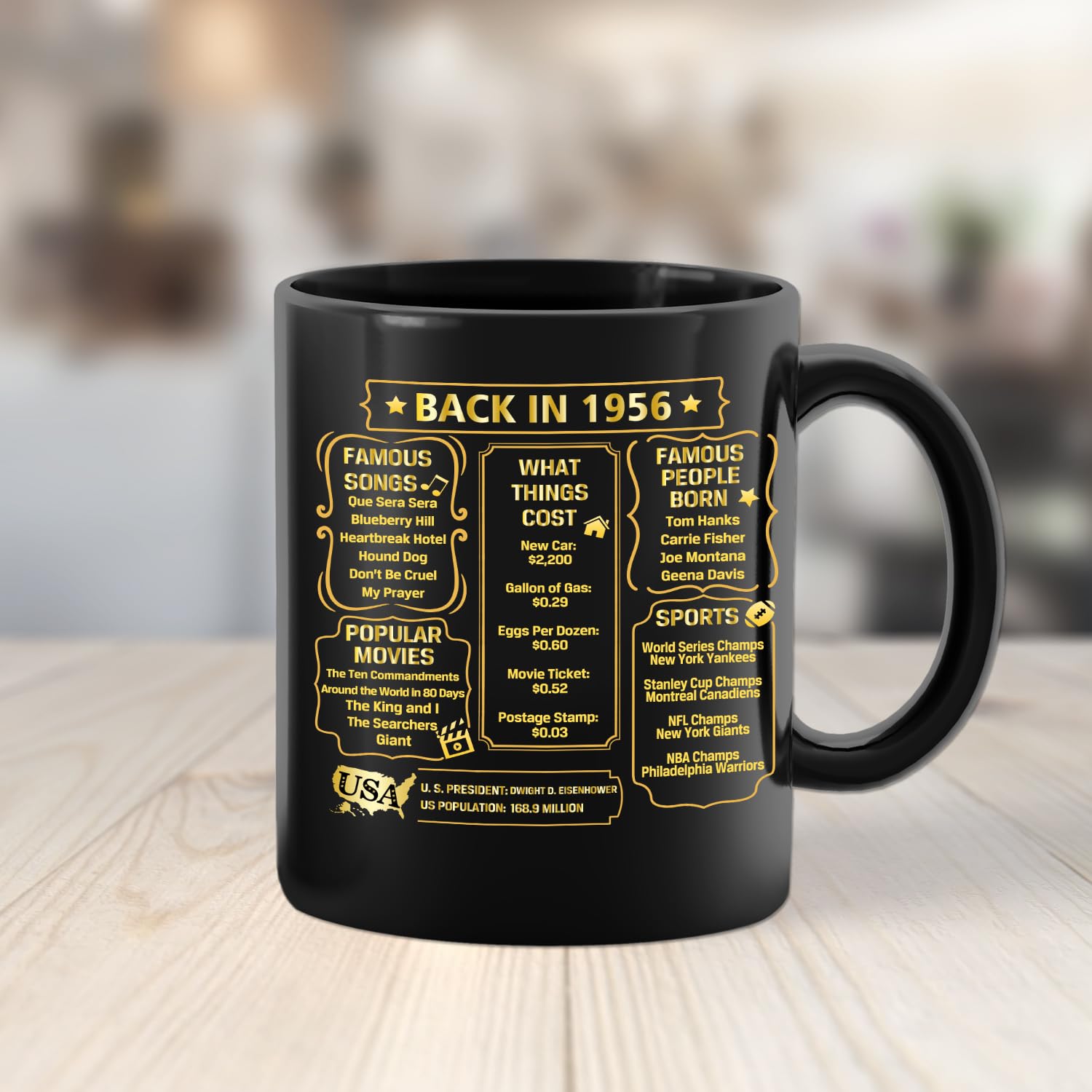 QUPT 70th Birthday Gifts for Women Men, 70th Birthday Gifts for Him, 1956 Birthday Gifts for Women Men, 70 Years Old Gifts, 1956 Birthday Gifts for Her Him, 70th Birthday Presents Coffee Mug