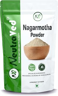 NeutraVed Nagarmotha Powder 100g | Also Know as Nutgrass, Mustak | Stand Up Ziplock Pouch Reusable Pack of one 100g Price In India