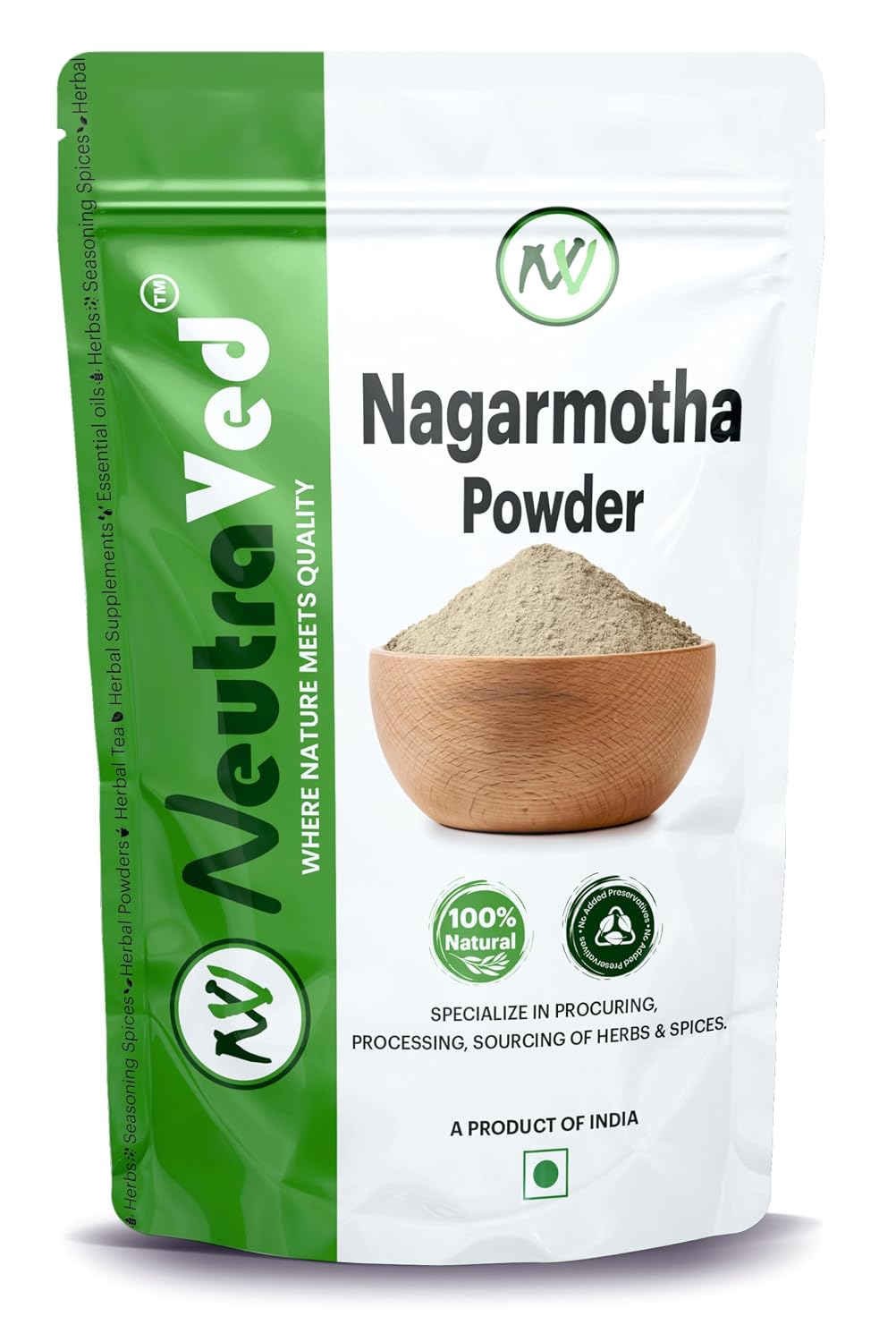 NeutraVed Nagarmotha Powder 100g | Also Know as Nutgrass, Mustak | Stand Up Ziplock Pouch Reusable Pack of one 100g - Review, Price and Buying Guide