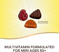 Vista 2 de Nature's Way Alive! - Gomitas de alta calidad para hombre, 15 vitaminas y minerales, gomitas con sabor a uva, naranja y cereza, 75 gomitas