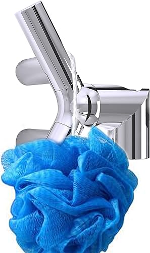 Miniatura 2 de PIH Soporte de ducha de montaje en pared, multifunción para apoyar tu ducha de mano, toalla, bola de baño, collar o corbata para el cabello, cromado