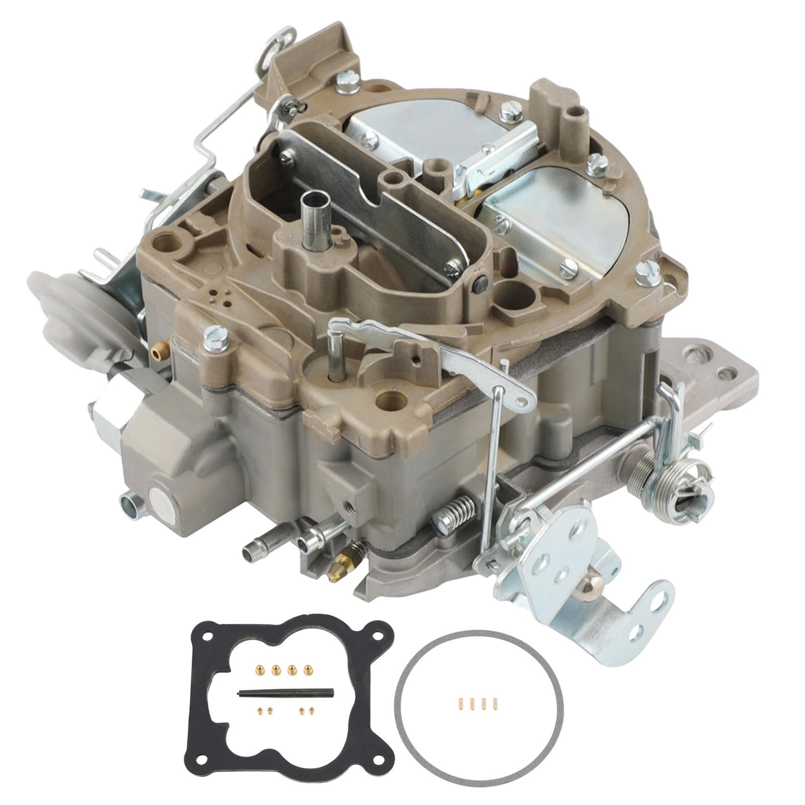maXpeedingrods 4 Barrel Carburetor for 1901R Rochester Quadrajet 4MV for Chevy 327 350 427 454 V8 5.7L 1966-1973, Manual Divorced Choke 750 CFM Manual Choke