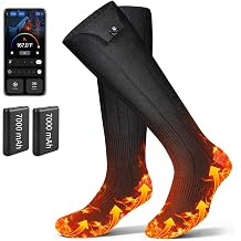 Heated Socks for Men Women App Control, 7000mAh Rechargeable